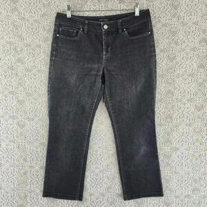 White House Back Market Blanc Feel Beautiful Black Crop Leg Jeans Women's  6
